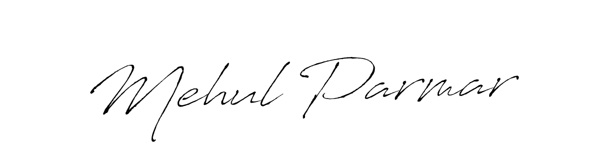 Use a signature maker to create a handwritten signature online. With this signature software, you can design (Antro_Vectra) your own signature for name Mehul Parmar. Mehul Parmar signature style 6 images and pictures png