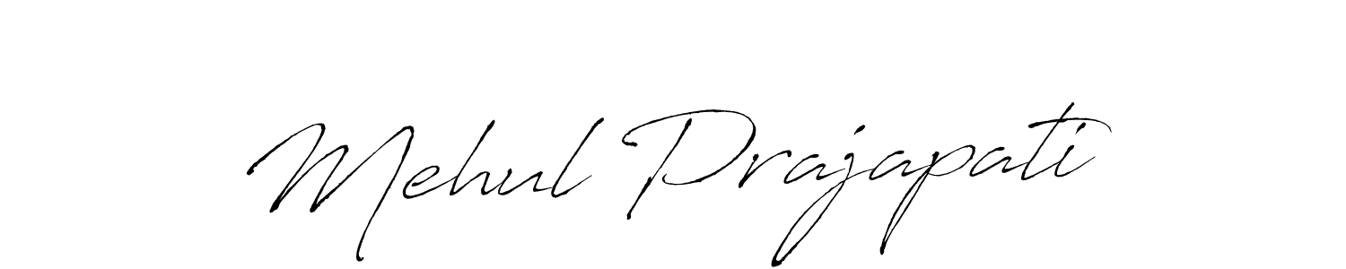 Create a beautiful signature design for name Mehul Prajapati. With this signature (Antro_Vectra) fonts, you can make a handwritten signature for free. Mehul Prajapati signature style 6 images and pictures png