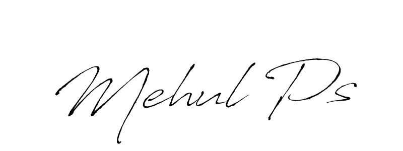 Mehul Ps stylish signature style. Best Handwritten Sign (Antro_Vectra) for my name. Handwritten Signature Collection Ideas for my name Mehul Ps. Mehul Ps signature style 6 images and pictures png