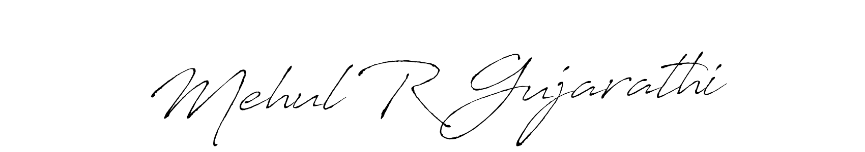 Antro_Vectra is a professional signature style that is perfect for those who want to add a touch of class to their signature. It is also a great choice for those who want to make their signature more unique. Get Mehul R Gujarathi name to fancy signature for free. Mehul R Gujarathi signature style 6 images and pictures png