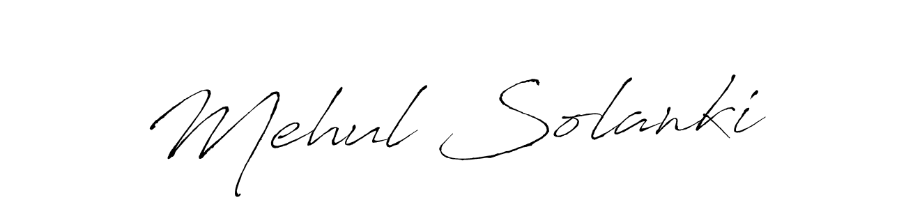 Mehul Solanki stylish signature style. Best Handwritten Sign (Antro_Vectra) for my name. Handwritten Signature Collection Ideas for my name Mehul Solanki. Mehul Solanki signature style 6 images and pictures png