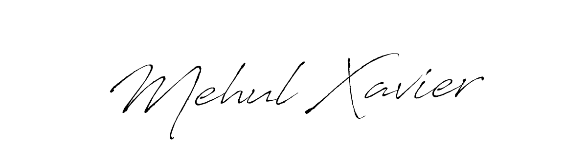 Make a beautiful signature design for name Mehul Xavier. With this signature (Antro_Vectra) style, you can create a handwritten signature for free. Mehul Xavier signature style 6 images and pictures png