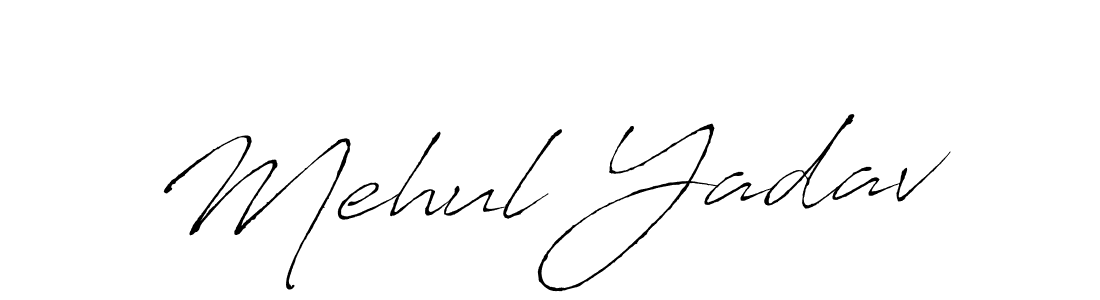 Also You can easily find your signature by using the search form. We will create Mehul Yadav name handwritten signature images for you free of cost using Antro_Vectra sign style. Mehul Yadav signature style 6 images and pictures png