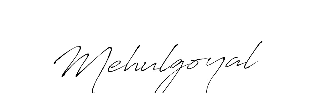 Create a beautiful signature design for name Mehulgoyal. With this signature (Antro_Vectra) fonts, you can make a handwritten signature for free. Mehulgoyal signature style 6 images and pictures png
