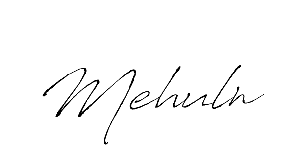 Mehuln stylish signature style. Best Handwritten Sign (Antro_Vectra) for my name. Handwritten Signature Collection Ideas for my name Mehuln. Mehuln signature style 6 images and pictures png