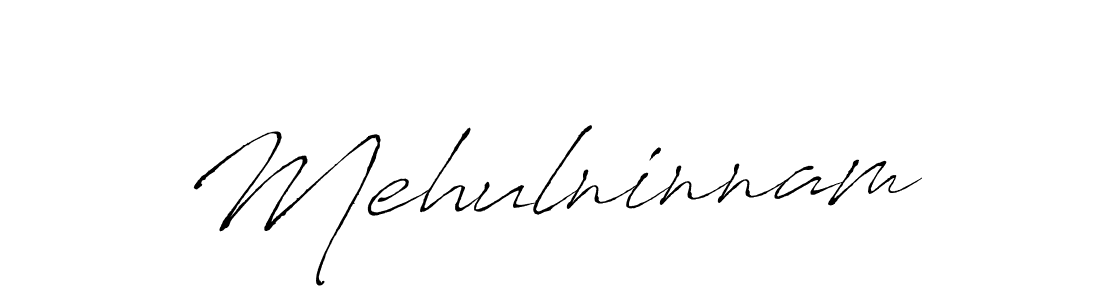 Use a signature maker to create a handwritten signature online. With this signature software, you can design (Antro_Vectra) your own signature for name Mehulninnam. Mehulninnam signature style 6 images and pictures png