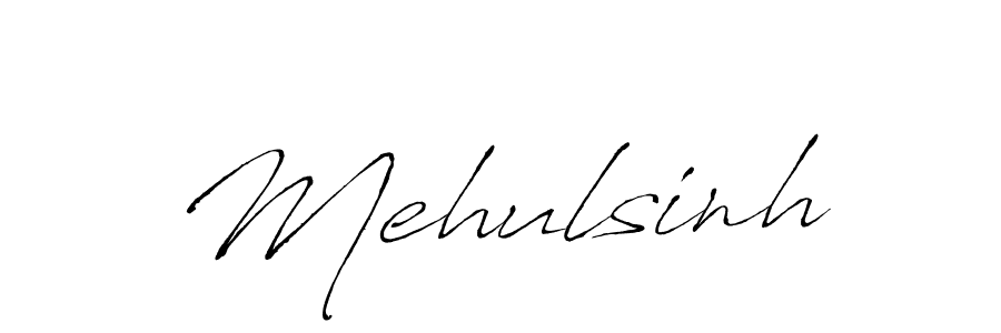 Make a beautiful signature design for name Mehulsinh. With this signature (Antro_Vectra) style, you can create a handwritten signature for free. Mehulsinh signature style 6 images and pictures png