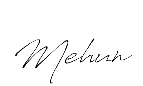 Create a beautiful signature design for name Mehun. With this signature (Antro_Vectra) fonts, you can make a handwritten signature for free. Mehun signature style 6 images and pictures png