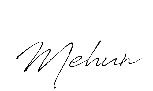 Mehun stylish signature style. Best Handwritten Sign (Antro_Vectra) for my name. Handwritten Signature Collection Ideas for my name Mehun. Mehun signature style 6 images and pictures png