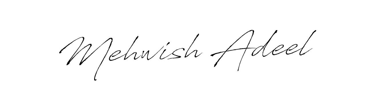 Mehwish Adeel stylish signature style. Best Handwritten Sign (Antro_Vectra) for my name. Handwritten Signature Collection Ideas for my name Mehwish Adeel. Mehwish Adeel signature style 6 images and pictures png