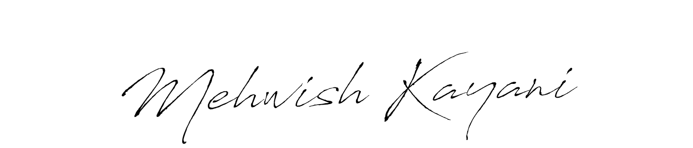 How to make Mehwish Kayani signature? Antro_Vectra is a professional autograph style. Create handwritten signature for Mehwish Kayani name. Mehwish Kayani signature style 6 images and pictures png