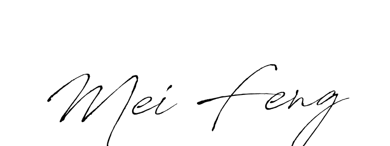 Make a beautiful signature design for name Mei Feng. With this signature (Antro_Vectra) style, you can create a handwritten signature for free. Mei Feng signature style 6 images and pictures png
