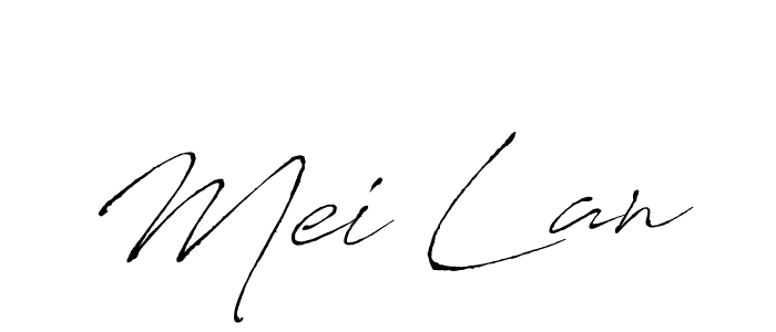 Create a beautiful signature design for name Mei Lan. With this signature (Antro_Vectra) fonts, you can make a handwritten signature for free. Mei Lan signature style 6 images and pictures png