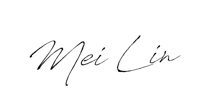 Mei Lin stylish signature style. Best Handwritten Sign (Antro_Vectra) for my name. Handwritten Signature Collection Ideas for my name Mei Lin. Mei Lin signature style 6 images and pictures png