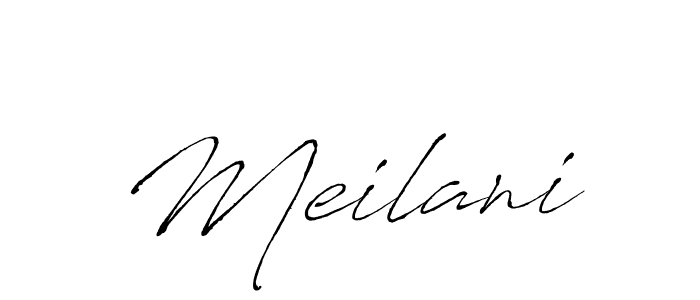 Make a beautiful signature design for name Meilani. With this signature (Antro_Vectra) style, you can create a handwritten signature for free. Meilani signature style 6 images and pictures png