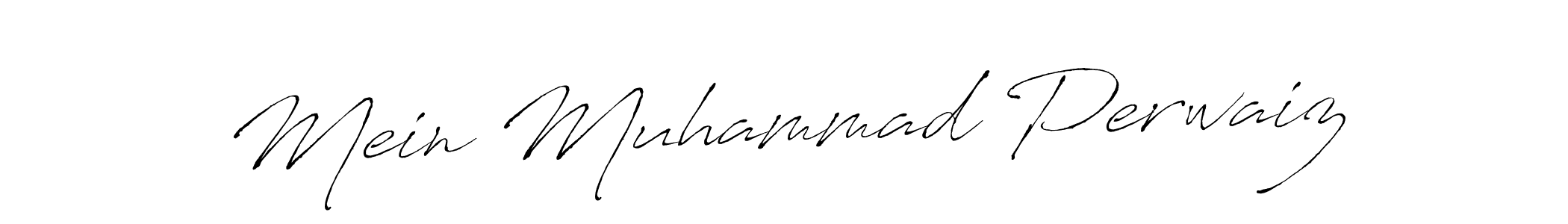 Mein Muhammad Perwaiz stylish signature style. Best Handwritten Sign (Antro_Vectra) for my name. Handwritten Signature Collection Ideas for my name Mein Muhammad Perwaiz. Mein Muhammad Perwaiz signature style 6 images and pictures png