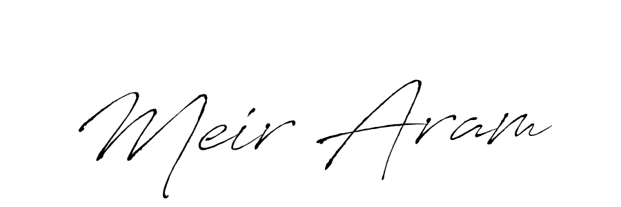 Also we have Meir Aram name is the best signature style. Create professional handwritten signature collection using Antro_Vectra autograph style. Meir Aram signature style 6 images and pictures png