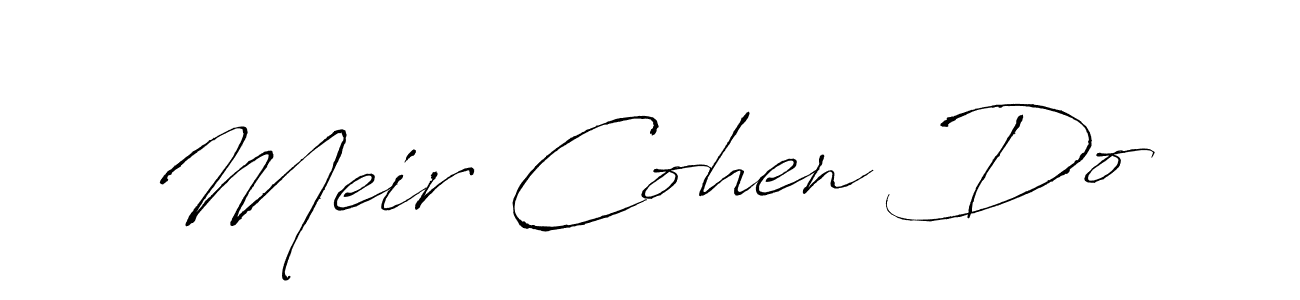 How to make Meir Cohen Do name signature. Use Antro_Vectra style for creating short signs online. This is the latest handwritten sign. Meir Cohen Do signature style 6 images and pictures png