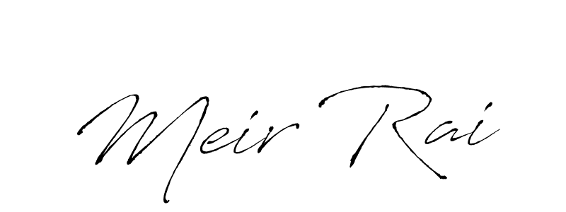 Similarly Antro_Vectra is the best handwritten signature design. Signature creator online .You can use it as an online autograph creator for name Meir Rai. Meir Rai signature style 6 images and pictures png