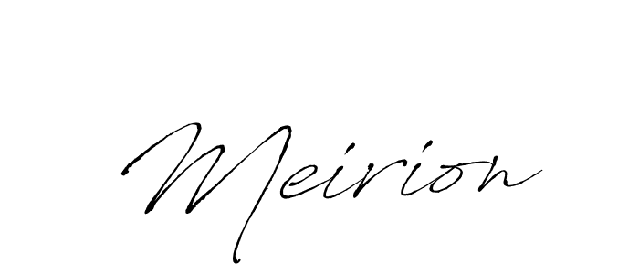 Antro_Vectra is a professional signature style that is perfect for those who want to add a touch of class to their signature. It is also a great choice for those who want to make their signature more unique. Get Meirion name to fancy signature for free. Meirion signature style 6 images and pictures png