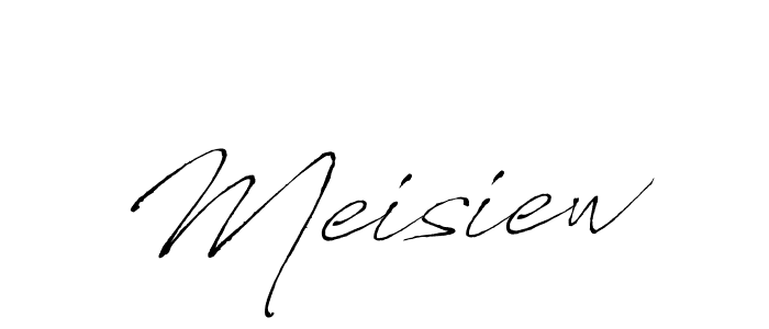 How to make Meisiew name signature. Use Antro_Vectra style for creating short signs online. This is the latest handwritten sign. Meisiew signature style 6 images and pictures png