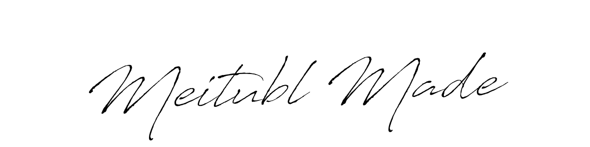 Antro_Vectra is a professional signature style that is perfect for those who want to add a touch of class to their signature. It is also a great choice for those who want to make their signature more unique. Get Meitubl Made name to fancy signature for free. Meitubl Made signature style 6 images and pictures png