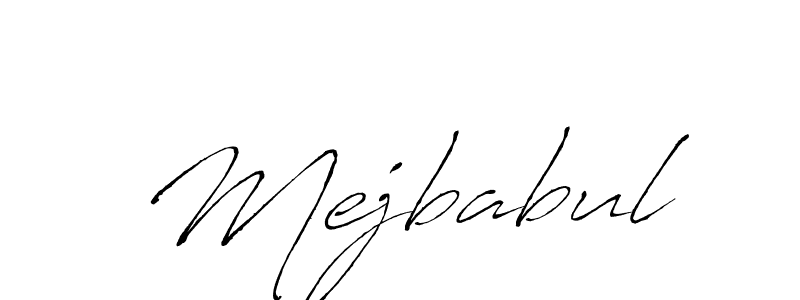 Mejbabul stylish signature style. Best Handwritten Sign (Antro_Vectra) for my name. Handwritten Signature Collection Ideas for my name Mejbabul. Mejbabul signature style 6 images and pictures png