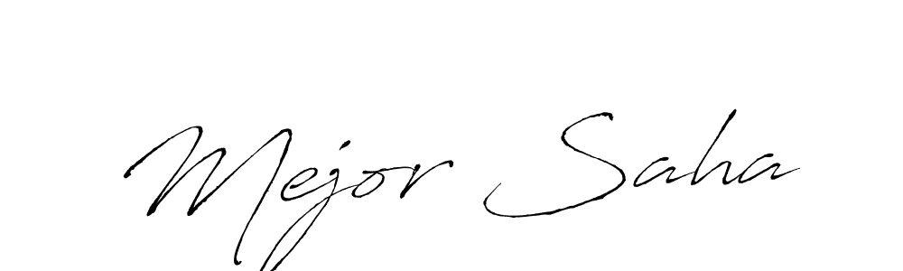 Mejor Saha stylish signature style. Best Handwritten Sign (Antro_Vectra) for my name. Handwritten Signature Collection Ideas for my name Mejor Saha. Mejor Saha signature style 6 images and pictures png