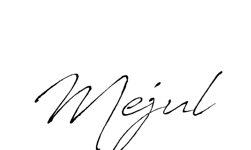 Design your own signature with our free online signature maker. With this signature software, you can create a handwritten (Antro_Vectra) signature for name Mejul. Mejul signature style 6 images and pictures png