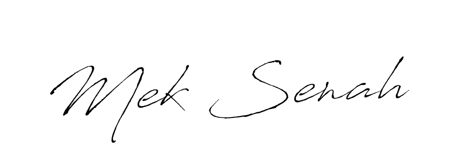 How to make Mek Senah signature? Antro_Vectra is a professional autograph style. Create handwritten signature for Mek Senah name. Mek Senah signature style 6 images and pictures png