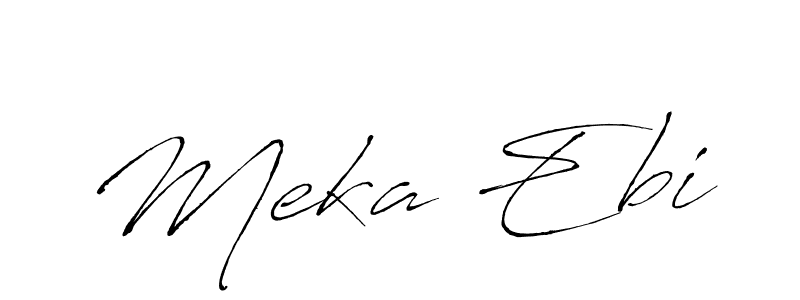 How to make Meka Ebi signature? Antro_Vectra is a professional autograph style. Create handwritten signature for Meka Ebi name. Meka Ebi signature style 6 images and pictures png