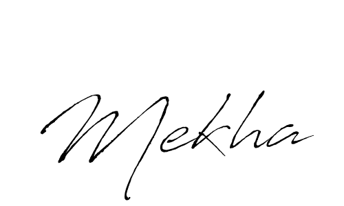 Design your own signature with our free online signature maker. With this signature software, you can create a handwritten (Antro_Vectra) signature for name Mekha. Mekha signature style 6 images and pictures png