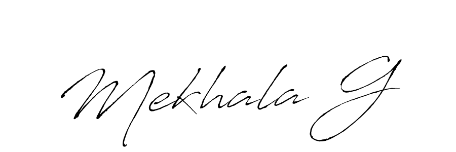 How to make Mekhala G signature? Antro_Vectra is a professional autograph style. Create handwritten signature for Mekhala G name. Mekhala G signature style 6 images and pictures png