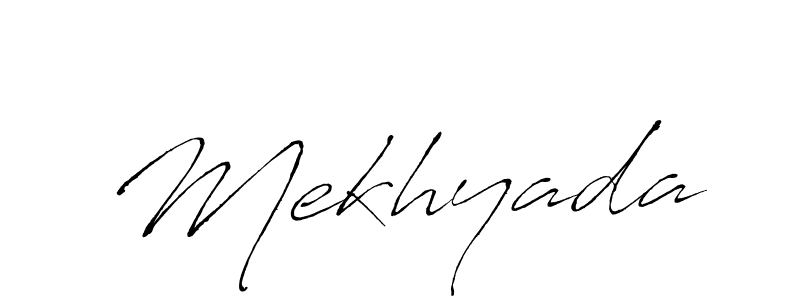 Use a signature maker to create a handwritten signature online. With this signature software, you can design (Antro_Vectra) your own signature for name Mekhyada. Mekhyada signature style 6 images and pictures png