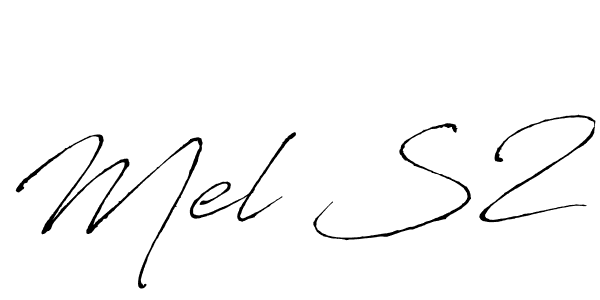 Use a signature maker to create a handwritten signature online. With this signature software, you can design (Antro_Vectra) your own signature for name Mel S2. Mel S2 signature style 6 images and pictures png