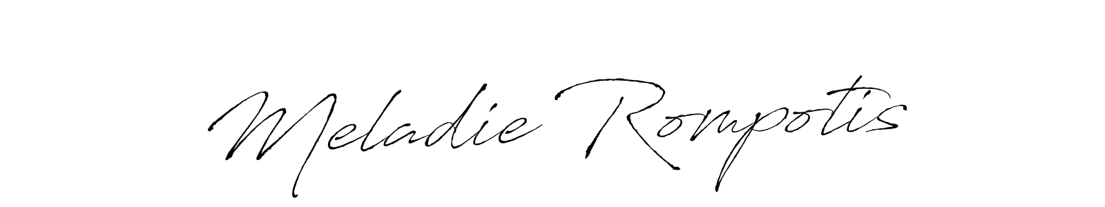 Make a beautiful signature design for name Meladie Rompotis. Use this online signature maker to create a handwritten signature for free. Meladie Rompotis signature style 6 images and pictures png