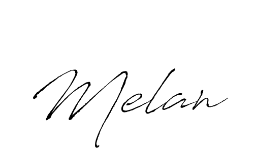 How to make Melan name signature. Use Antro_Vectra style for creating short signs online. This is the latest handwritten sign. Melan signature style 6 images and pictures png