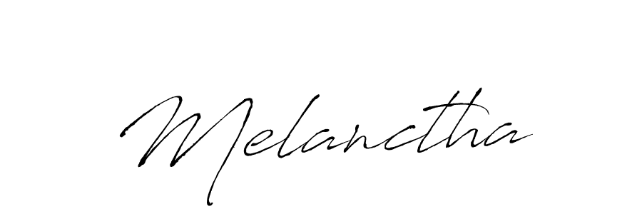 Design your own signature with our free online signature maker. With this signature software, you can create a handwritten (Antro_Vectra) signature for name Melanctha. Melanctha signature style 6 images and pictures png