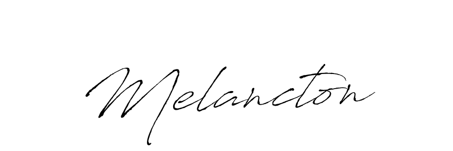 Design your own signature with our free online signature maker. With this signature software, you can create a handwritten (Antro_Vectra) signature for name Melancton. Melancton signature style 6 images and pictures png