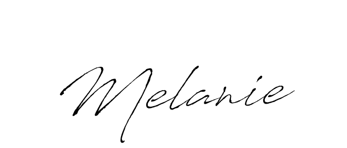 Design your own signature with our free online signature maker. With this signature software, you can create a handwritten (Antro_Vectra) signature for name Melanie. Melanie signature style 6 images and pictures png