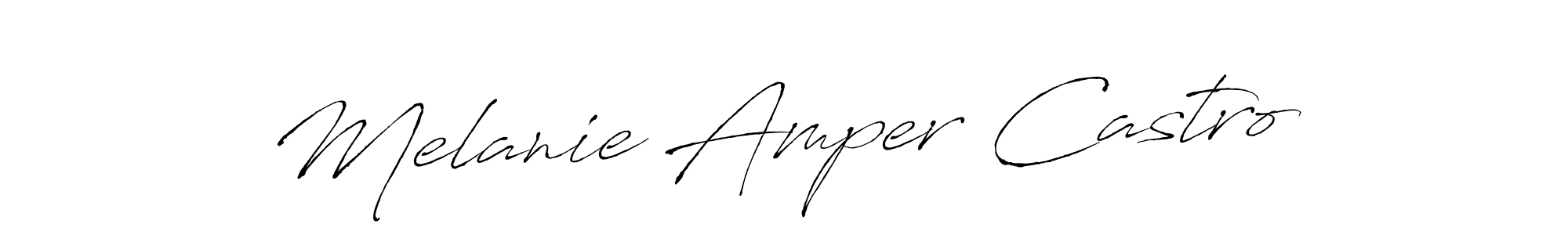 if you are searching for the best signature style for your name Melanie Amper Castro. so please give up your signature search. here we have designed multiple signature styles  using Antro_Vectra. Melanie Amper Castro signature style 6 images and pictures png