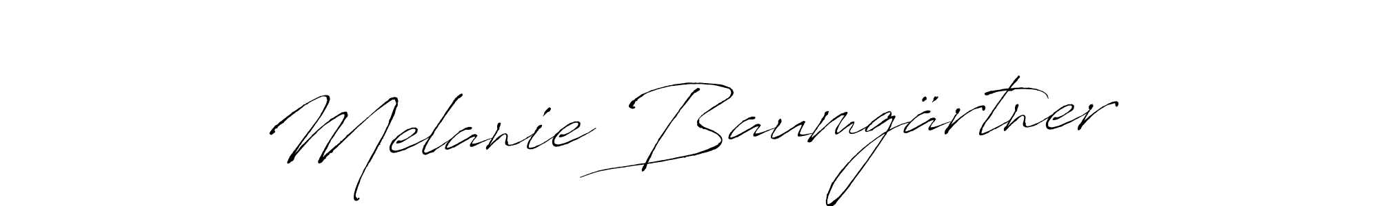 How to make Melanie Baumgärtner signature? Antro_Vectra is a professional autograph style. Create handwritten signature for Melanie Baumgärtner name. Melanie Baumgärtner signature style 6 images and pictures png