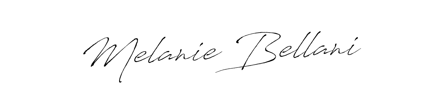 Design your own signature with our free online signature maker. With this signature software, you can create a handwritten (Antro_Vectra) signature for name Melanie Bellani. Melanie Bellani signature style 6 images and pictures png