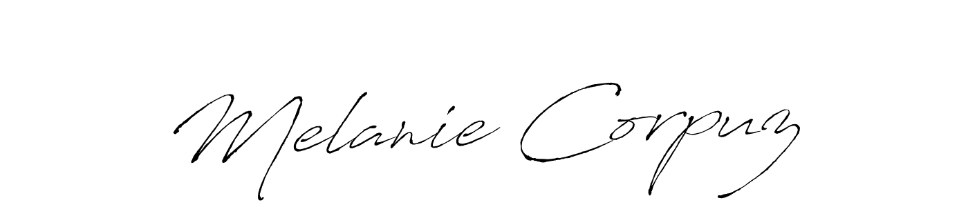 if you are searching for the best signature style for your name Melanie Corpuz. so please give up your signature search. here we have designed multiple signature styles  using Antro_Vectra. Melanie Corpuz signature style 6 images and pictures png