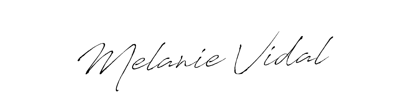 Use a signature maker to create a handwritten signature online. With this signature software, you can design (Antro_Vectra) your own signature for name Melanie Vidal. Melanie Vidal signature style 6 images and pictures png