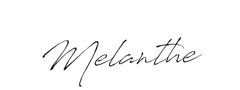 Use a signature maker to create a handwritten signature online. With this signature software, you can design (Antro_Vectra) your own signature for name Melanthe. Melanthe signature style 6 images and pictures png