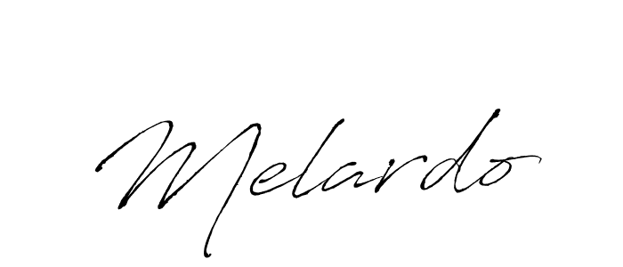 Make a beautiful signature design for name Melardo. With this signature (Antro_Vectra) style, you can create a handwritten signature for free. Melardo signature style 6 images and pictures png