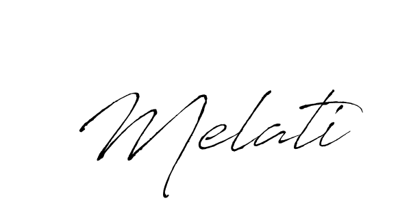 if you are searching for the best signature style for your name Melati. so please give up your signature search. here we have designed multiple signature styles  using Antro_Vectra. Melati signature style 6 images and pictures png