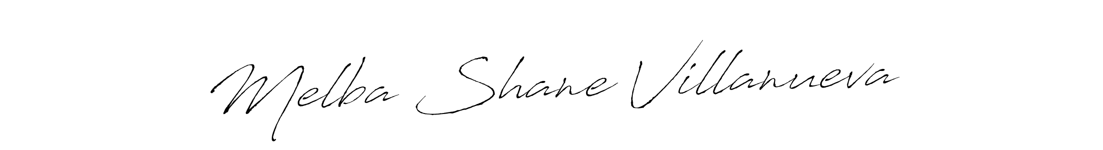 How to make Melba Shane Villanueva signature? Antro_Vectra is a professional autograph style. Create handwritten signature for Melba Shane Villanueva name. Melba Shane Villanueva signature style 6 images and pictures png