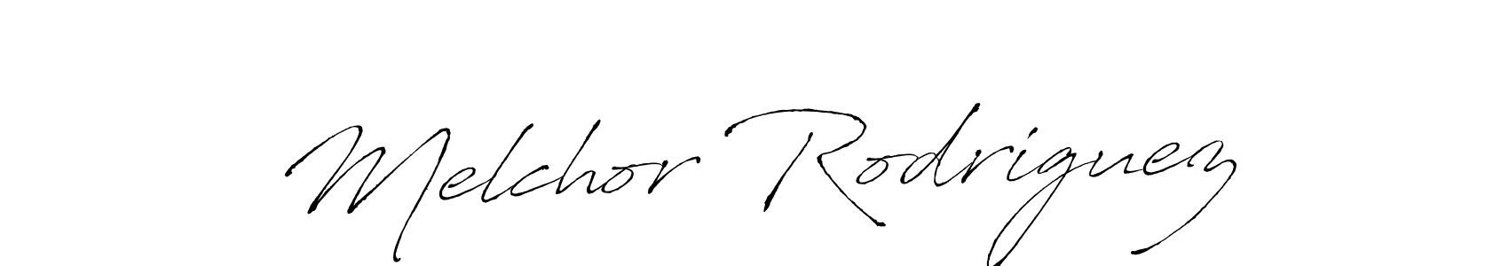 Design your own signature with our free online signature maker. With this signature software, you can create a handwritten (Antro_Vectra) signature for name Melchor Rodriguez. Melchor Rodriguez signature style 6 images and pictures png